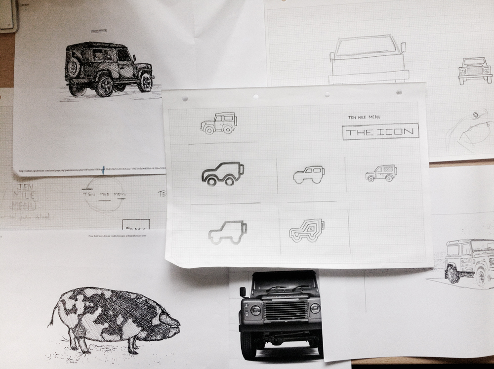 Ten Mile Menu - Sketches