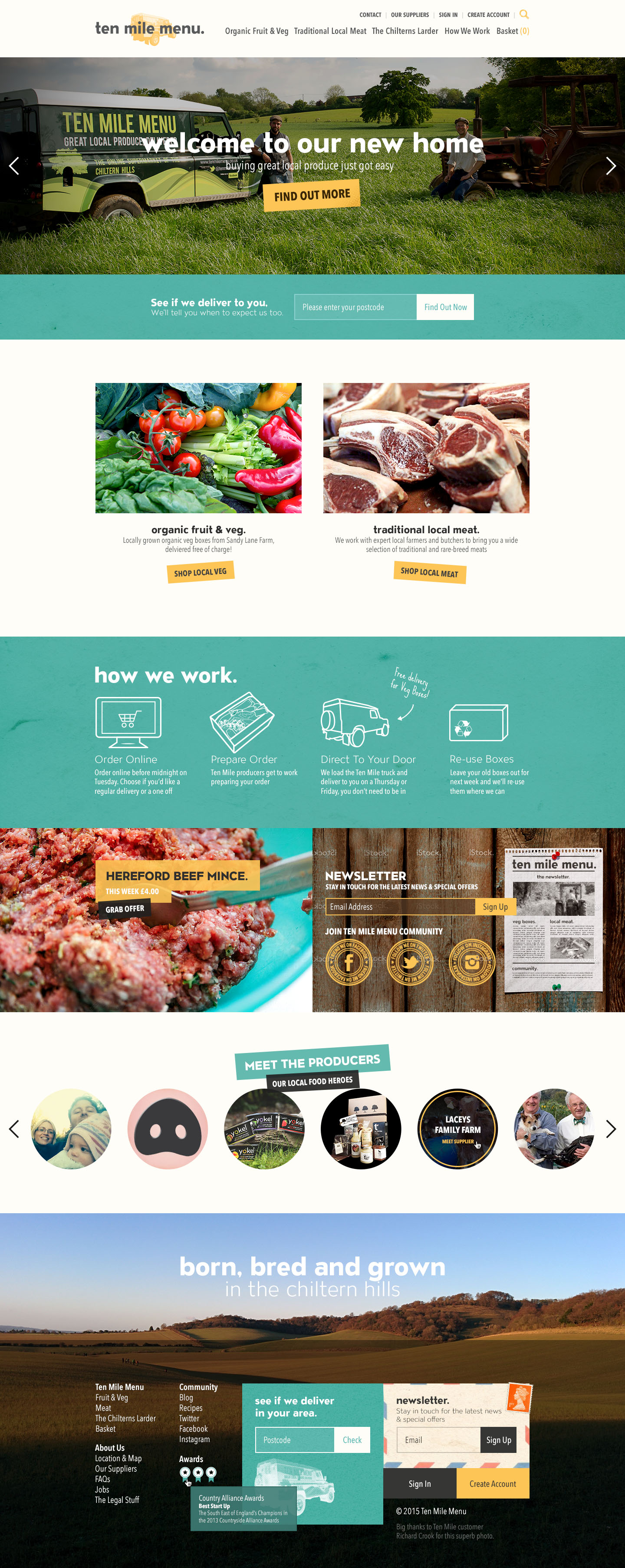 Ten Mile Menu - Website